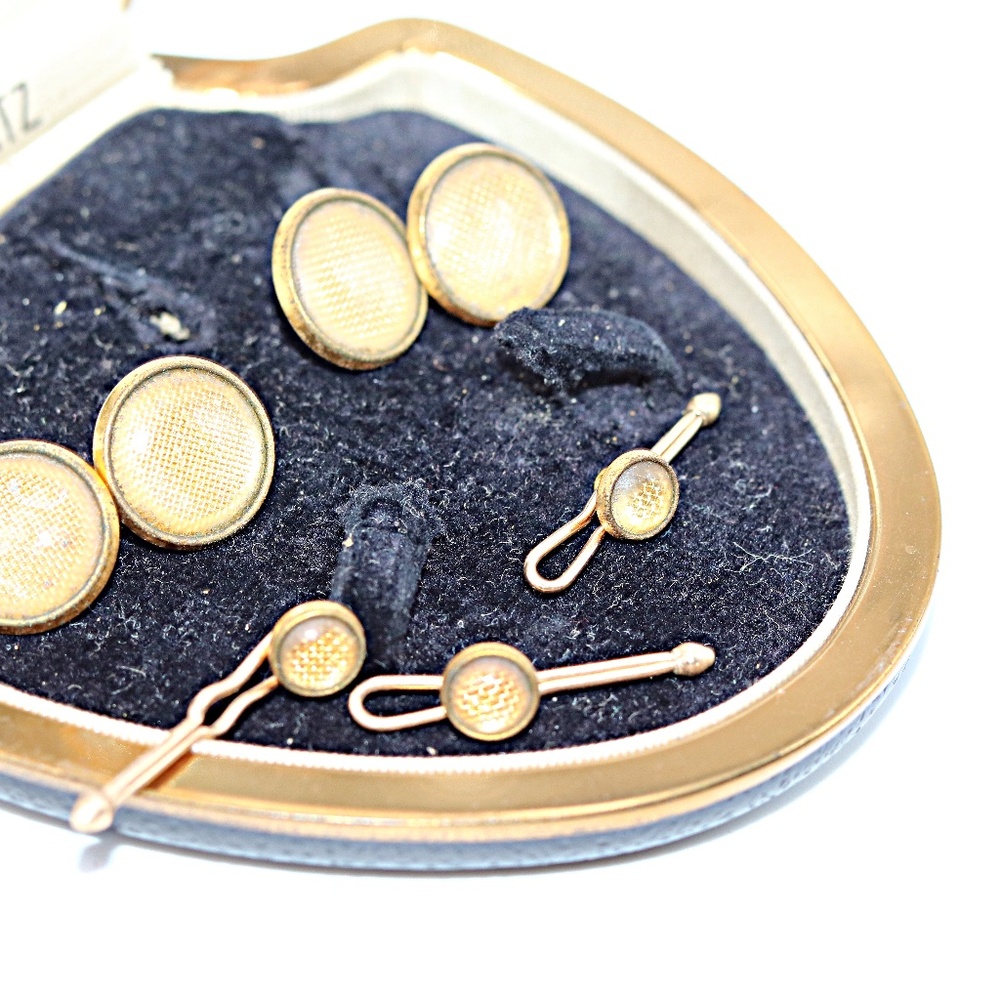 Art Deco cufflinks and Studs